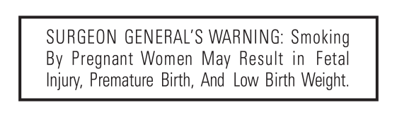 surgeon generals warning