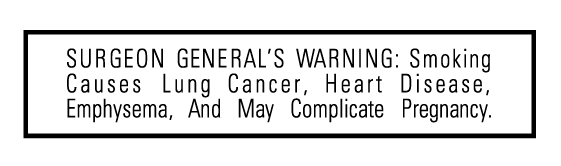 surgeon generals warning